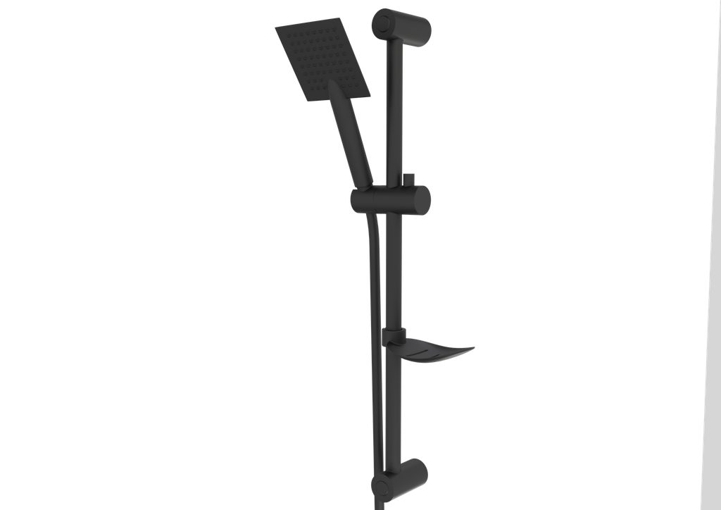 Cubic Sürgülü Duş Seti Siyah 41160-S