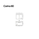 Carina 80 Antrasit/Beyaz Takım