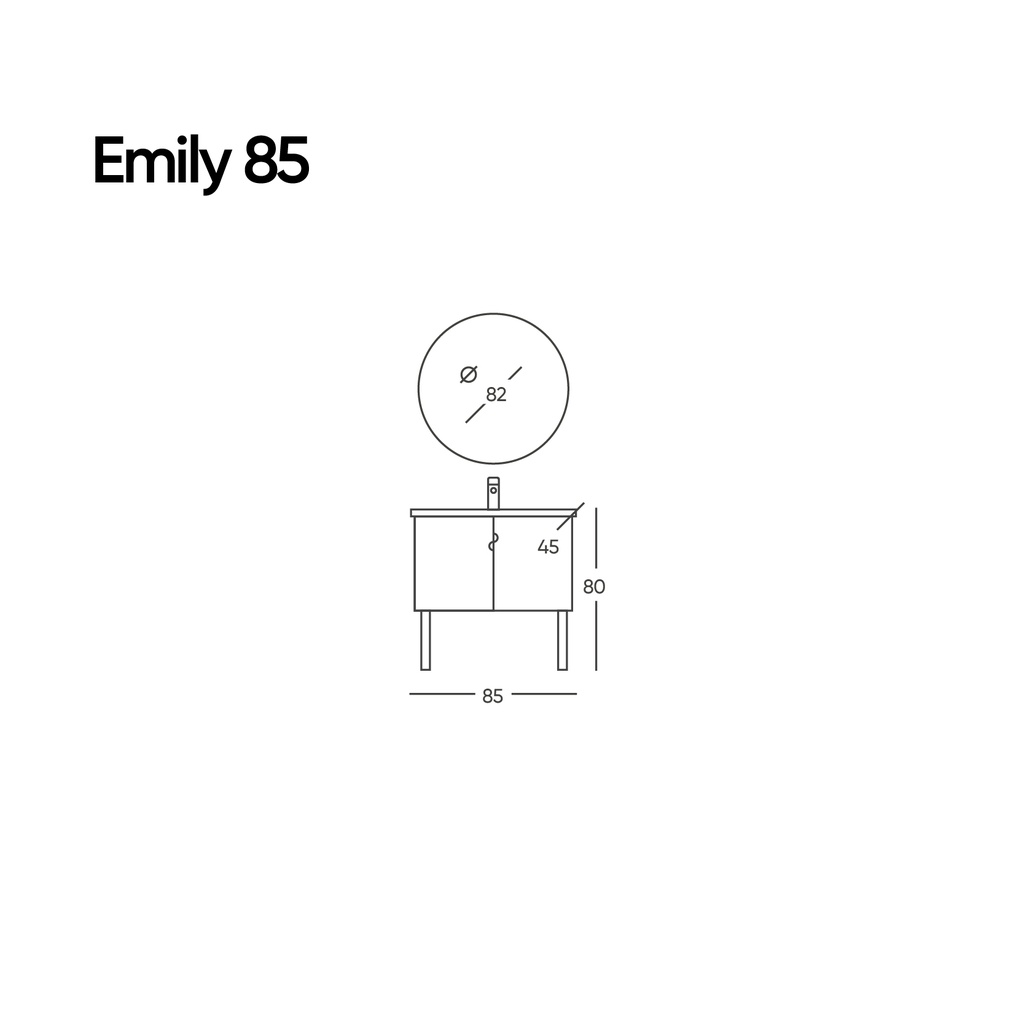 Emily 85 Lacivert Takım