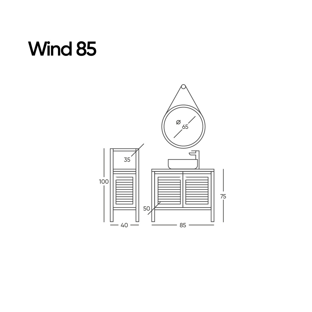 Wind 85 Beyaz Takım