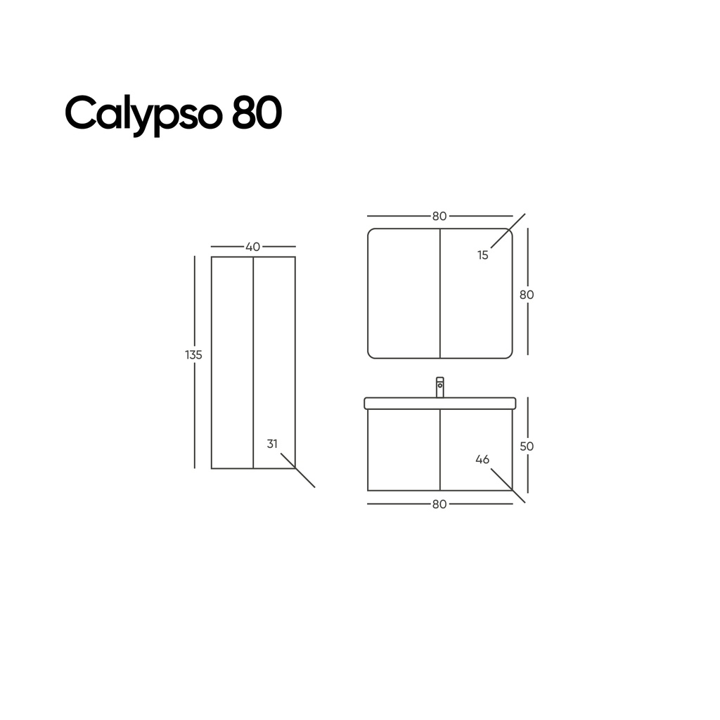 Calypso 80 Antrasit Takım