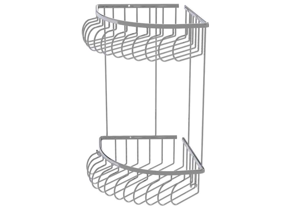 Dekoratif İkili Köşe Raf 20X20 55202