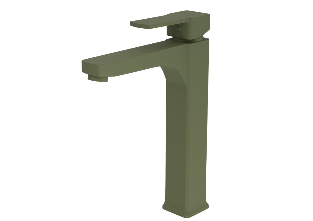 Cubic Yüksek Lavabo Bataryası Yosun Yeşil 10110-Yy