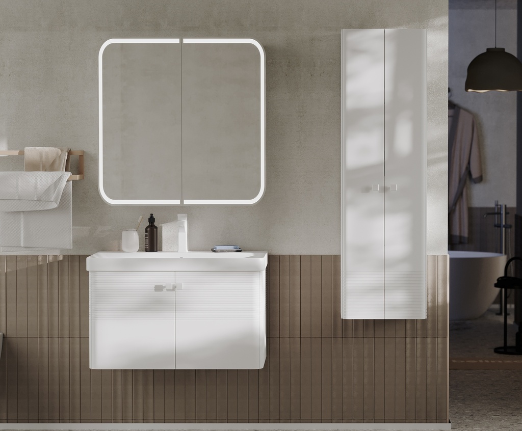 Calypso 80 Beyaz Takım (V2-Beyaz Lavabolu)