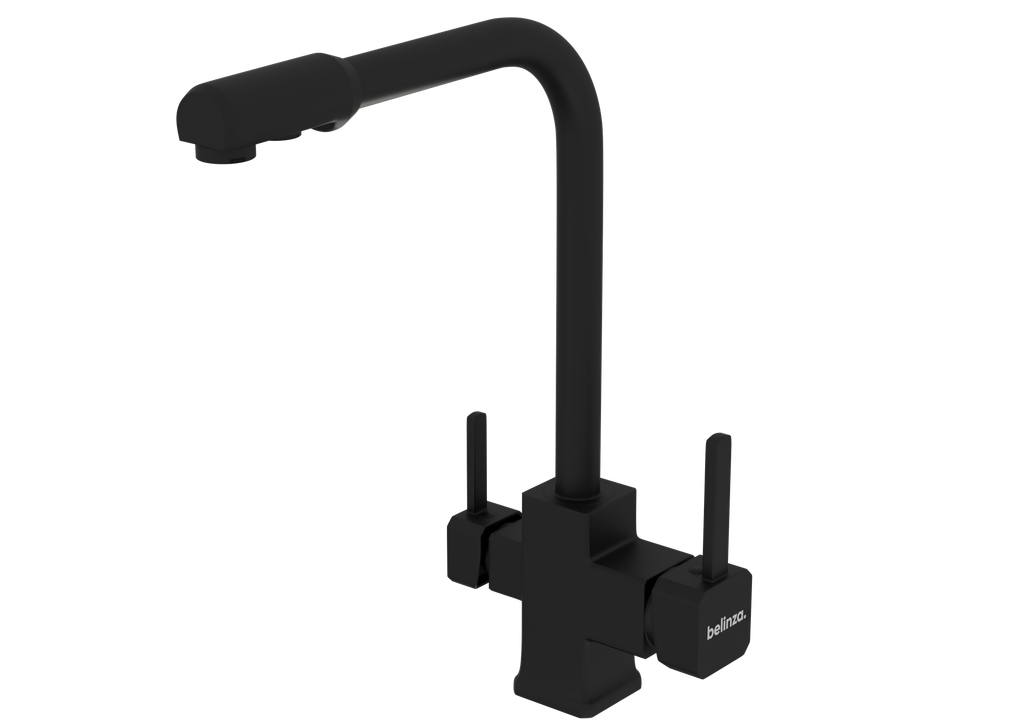 [10TAR.CUB.ART.10190-S] Cubic Arıtmalı Eviye Bataryası Siyah 10190-S