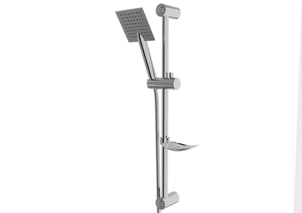 [10TDS.CUB.SUD.41160] Cubic Sürgülü Duş Seti Krom 41160