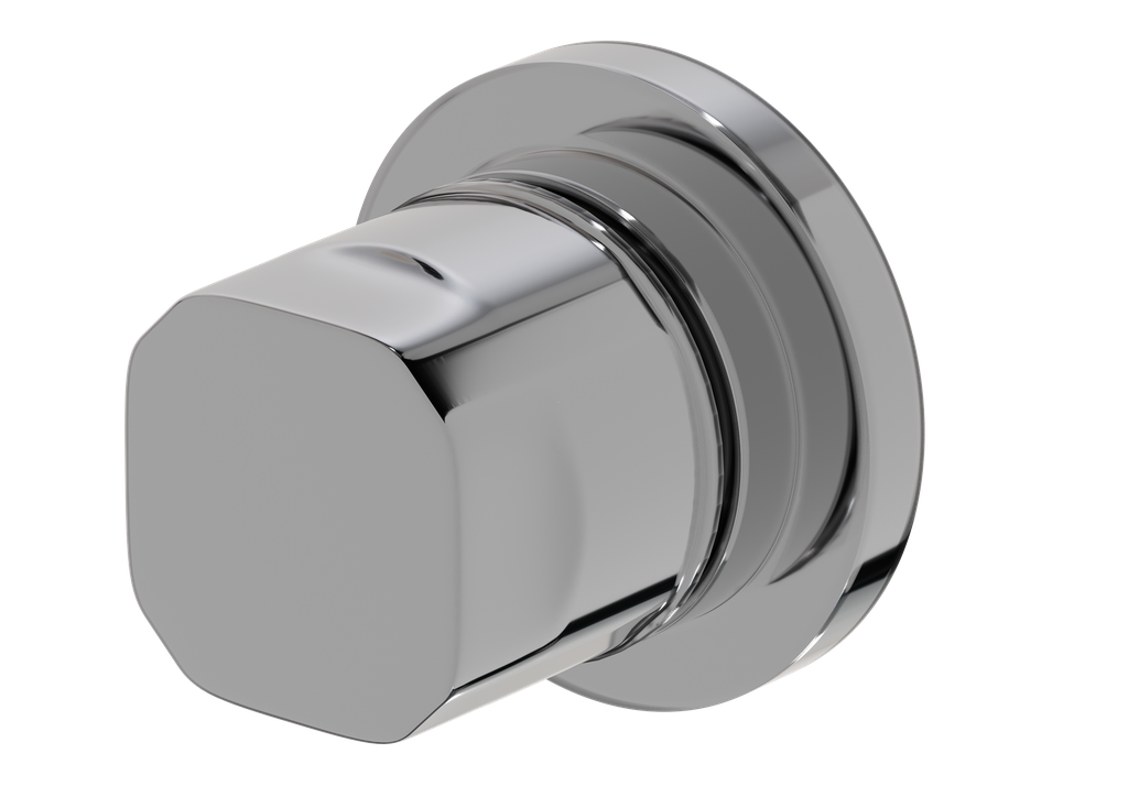 [10TVF.CUB.VLF25.25520] Cubic Ankastre Valf Metal Volan 25Mm Krom 25520