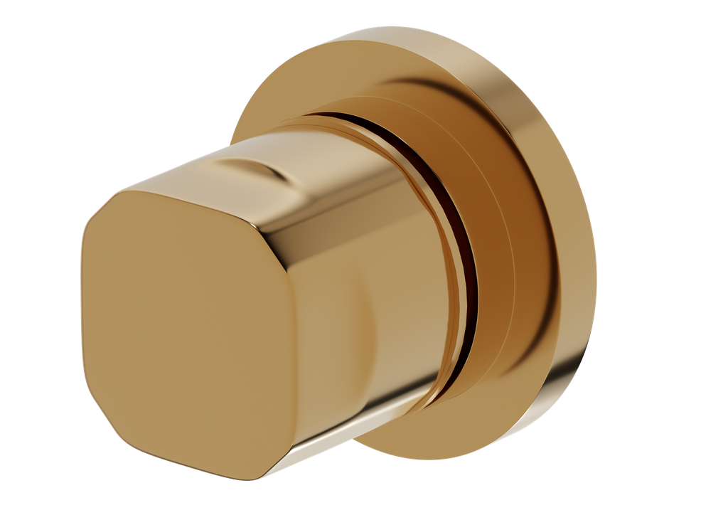 [10TVF.CUB.VLF25.25520-A] Cubic Ankastre Valf Metal Volan 25Mm Altın 25520-A